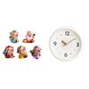 Fortune Resin Figurines And Modern Decorative Wall Clock Set for Home Office Bedroom Study Room