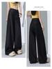 Women's White Tencel Wide-Leg Jeans - Summer 2025, High-Waisted, Loose, Floor-Length, Slimming.