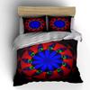 Geometric Pattern Decoration Set Bedding Set With 1 Duvet Cover 2 Pillowcases Single Double King Queen, Gift