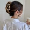 1 Stück Modische Minimalistische Metallische Haarklammern Gebogene Designs Perfekt für Schicke Hochsteckfrisuren Tägliche Eleganz Trendige Haaraccessoires