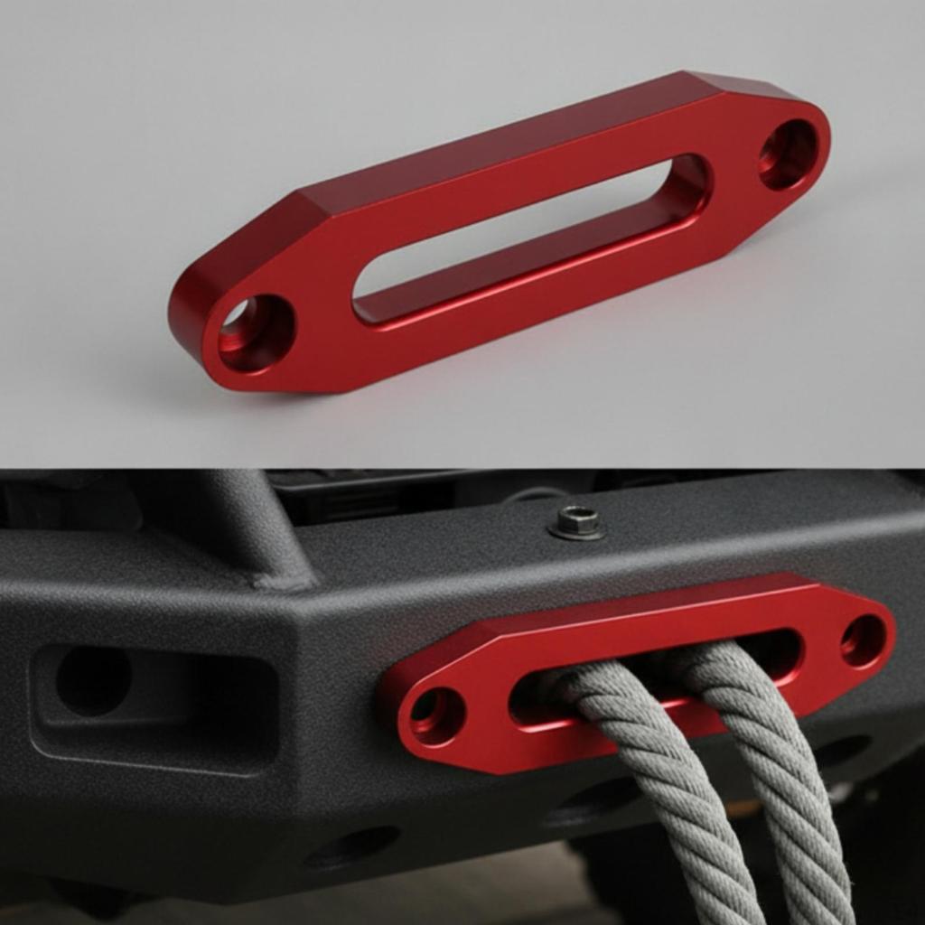 Winch Fairlead | Smooth Rounded Edges, LowProfile Design, Aluminum Fairlead, for Vehicle Winching