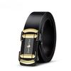 Men's Belt Toothless Automatic Buckle Genuine Leather Men's Middle Aged and Young People's Simple and Fashionable Inner Wear Belt Men's Belt
