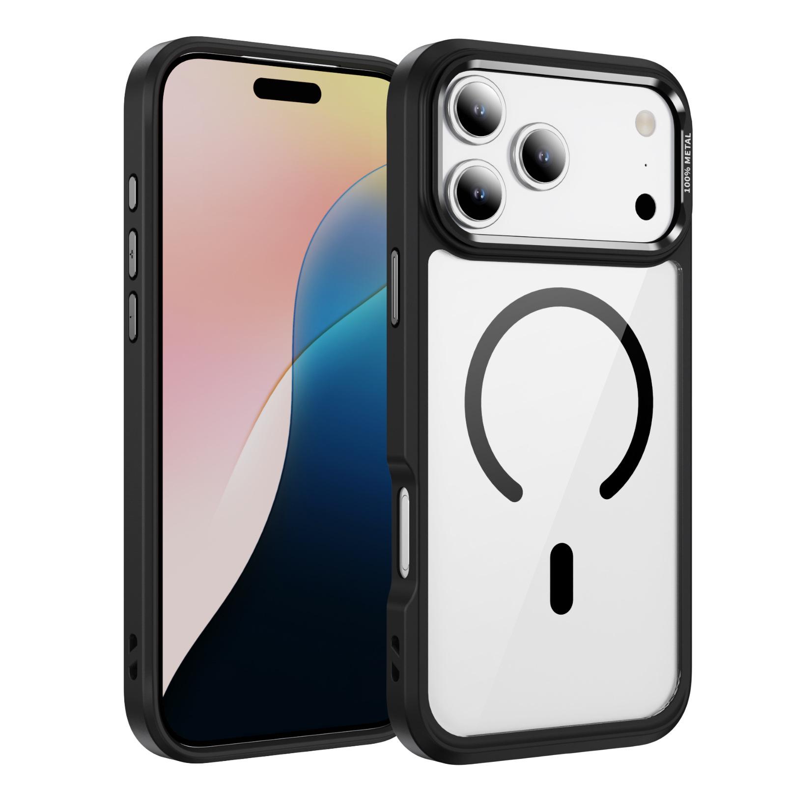 

New Transparent Magnetic Phone Case 2.0mm PC Phone Protective Case for Apple 13pro for Apple 17 Phone Case For iPhone 11