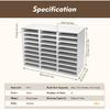 27-Slots Literature Organizer Adjustable Thickened PVC Mail Sorter Organizer, Open Design Versatile Classroom Mailbox Paper Organizer with Removable