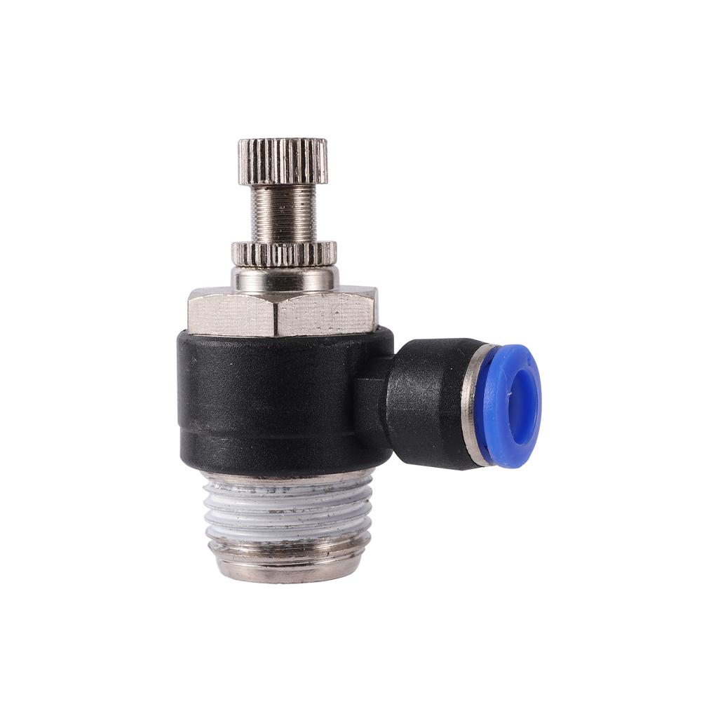 4/6/8/10/12mm Pneumatic Regulating Valve Air Flow Control Valve 1/8" 1/4" 3/8" 1/2" BSP Male Thread Hose Fittings