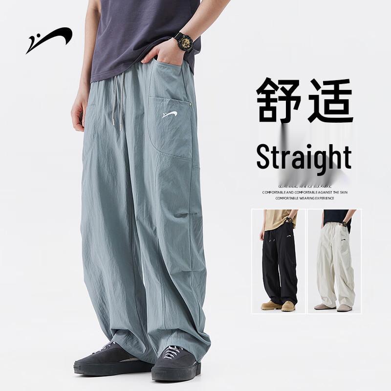 Men s American Straight-Leg Casual Cargo Pants L