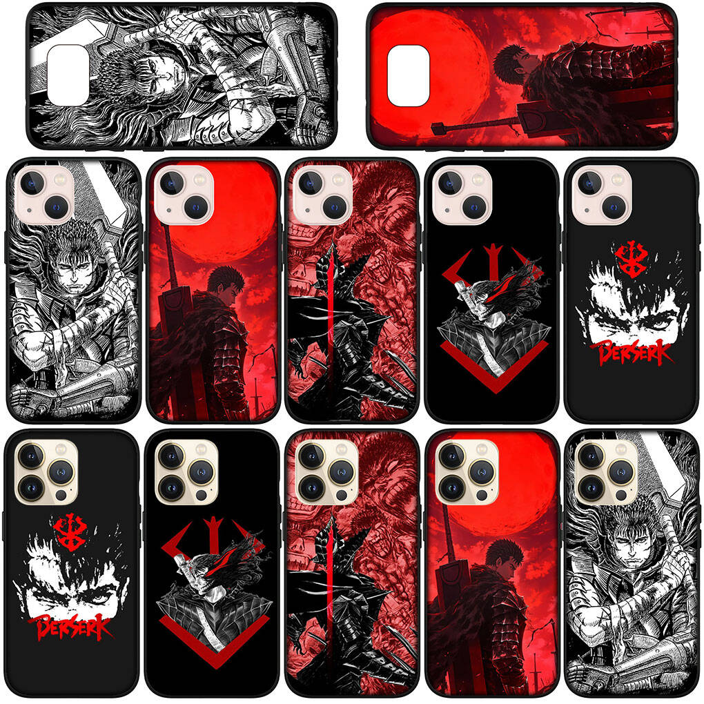 for Motorola Moto Edge 70 60 50 G54 G86 Samsung Galaxy S25 iPhone 17 16 15 Xiaomi Redmi Note 14 13 Pro Max Phone Case Wallpaper Berserk Guts Cover