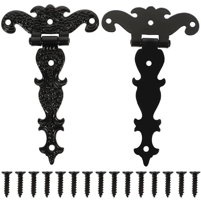 2pcs Heavy Duty Gate Bifold Door Hinges Shed Hinge Heavy Duty Wooden Fence Gate Hinge Retro Outdoor Barn Doors Bifold Door