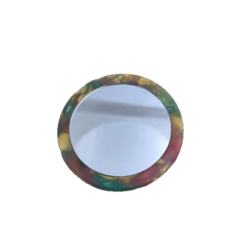 Peidai Stylish Compact Round Mirror - Japanese Korean Design, Portable Makeup Touch-up Mirror