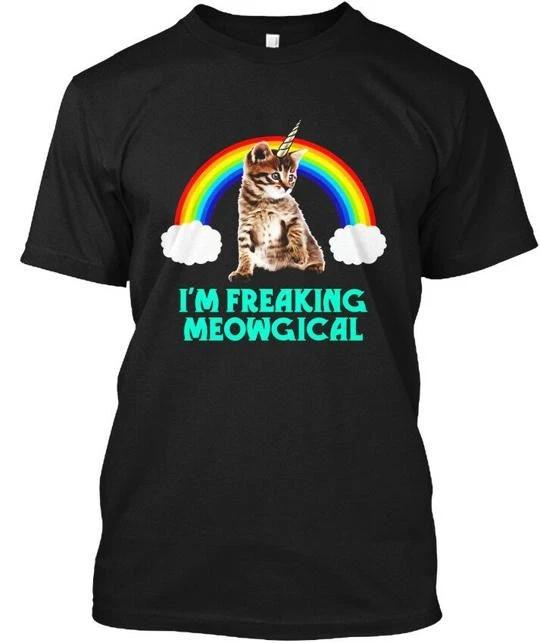Funny Cat Unicorn Im Freaking Meowgical TTshirt Made in the USA Size S to 5XL XL