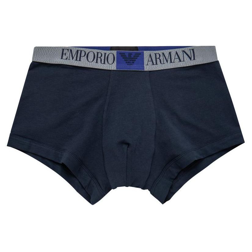 Emporio Armani Мужские боксеры с принтом логотипа Темно-синий 111389-2F517-00135 M