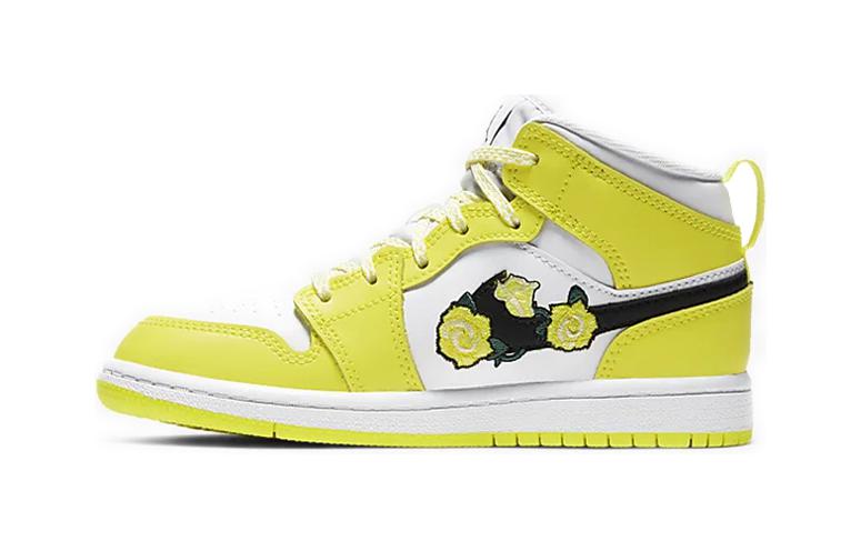 Jordan 1 Mid Dynamic Yellow Floral PS AV5173-700 3Y