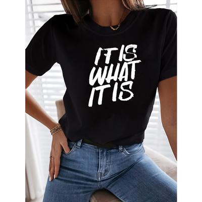 Damen Polyester Kurzarm Oberteil Weiches Leichtes Freizeitshirt für Draußen