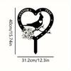 Unrivaled Customizable Bird Shaped Garden Stake Laser Engraved Metal Yard Home Outdoor Decor Wedding