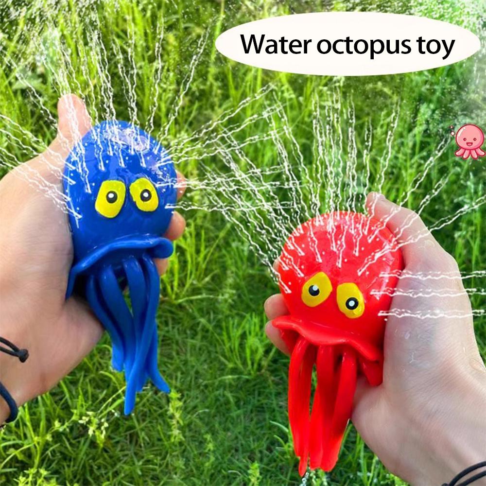 Octopus Squishy Lekesett for barn - Perfekt for bad, basseng, strand; Flott for avslapning og lek