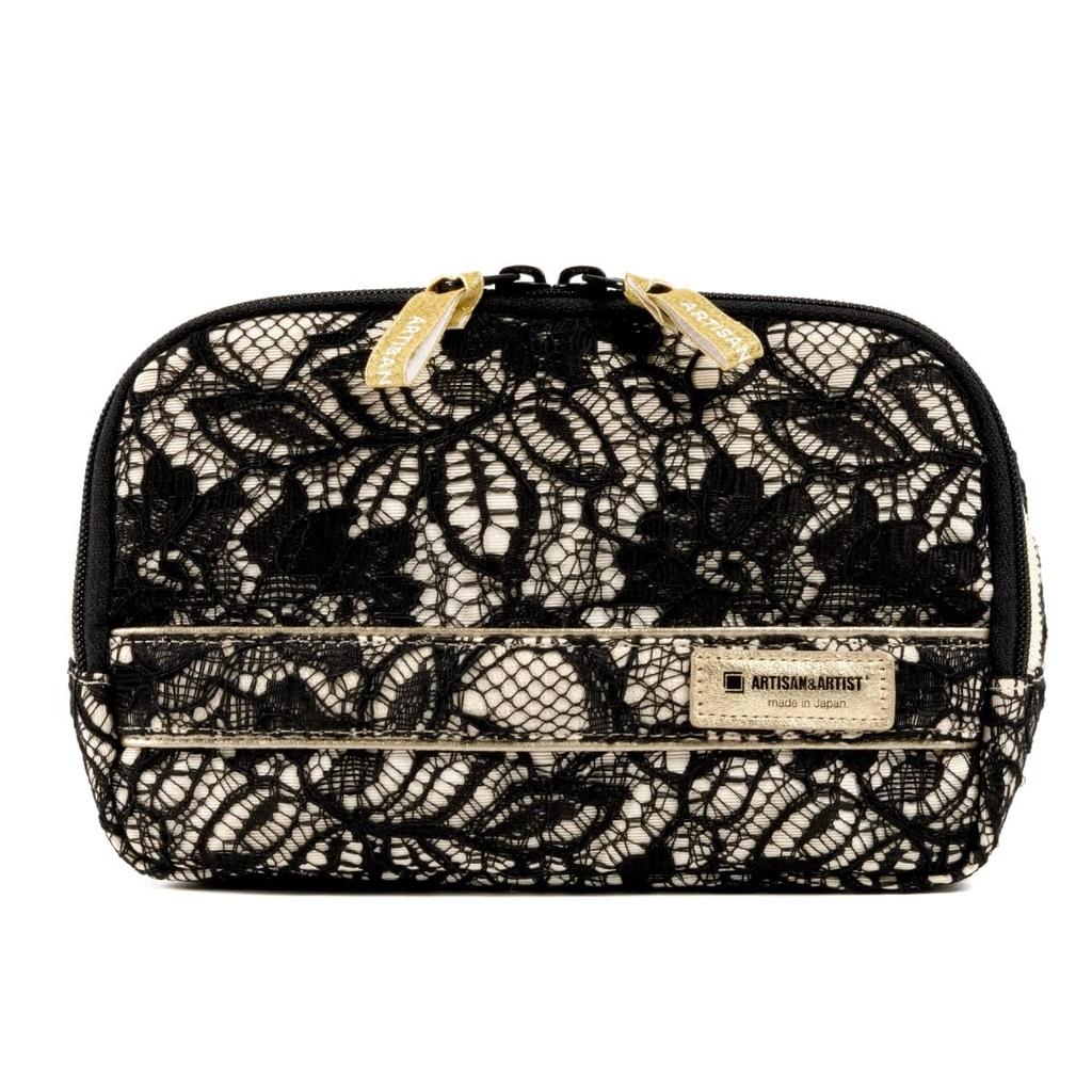 Artisan & Artist Slope Shape Pouch, Classic Monotone, Black, 2WP-CM110H