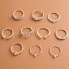Fashion Personality Exaggerated Diamond-Set Love Butterfly 10-Piece Ring