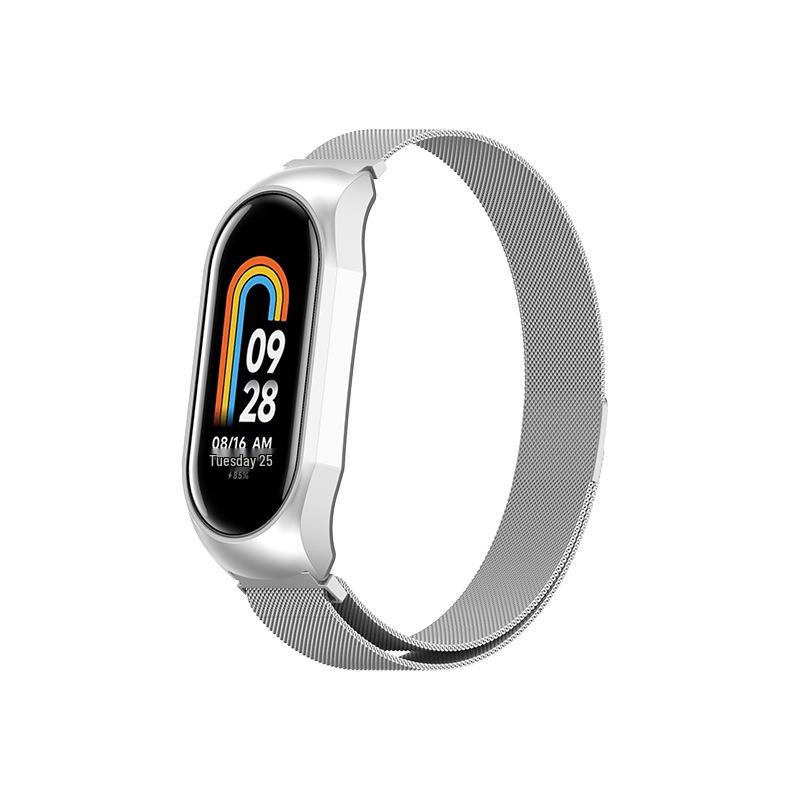 Universal Milanese Magnetic Metal Wristband for Xiaomi Mi Band 89 - New Stainless Steel 9th Gen Strap