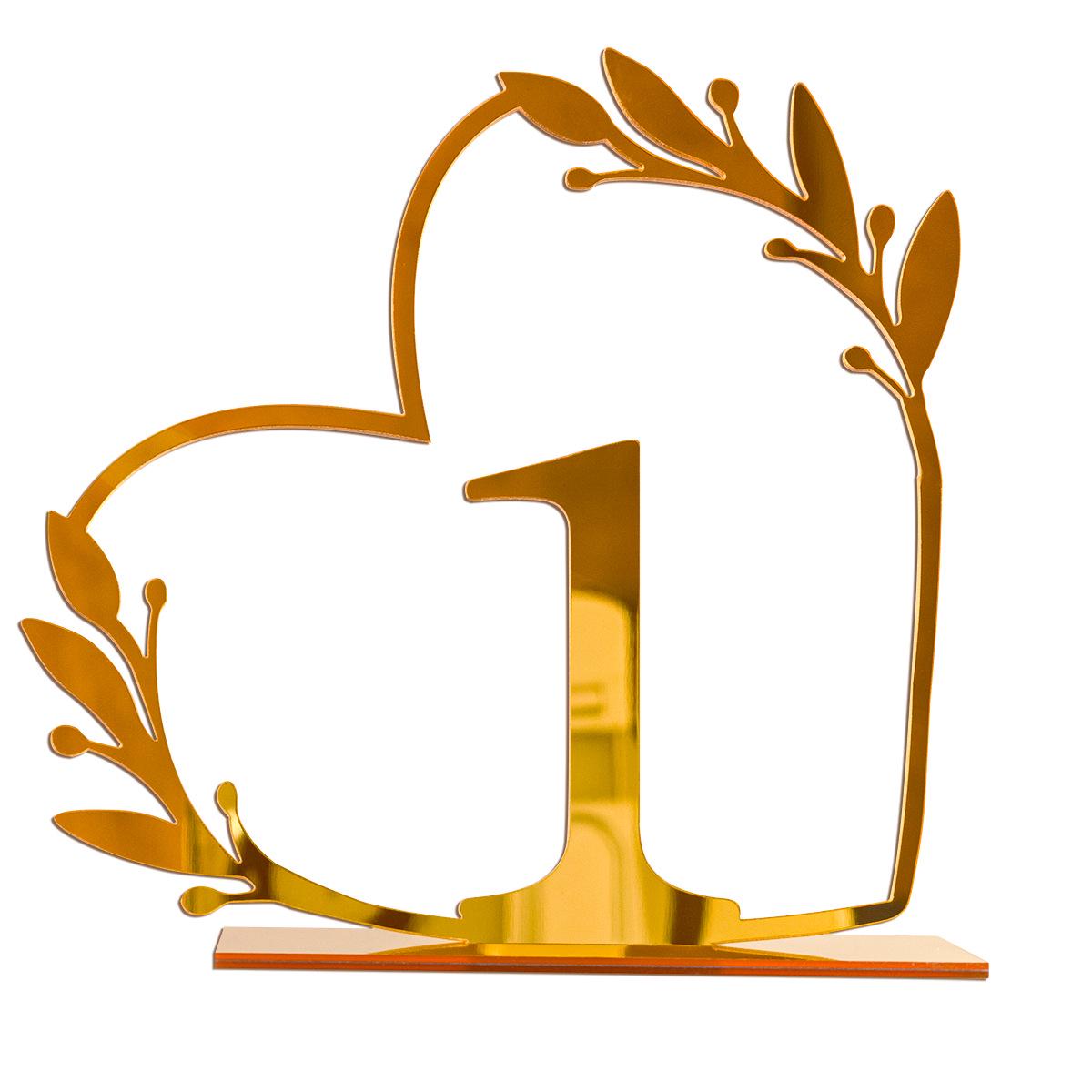 

Акриловая табличка на номер свадебного стола - украшение зеркала своими руками