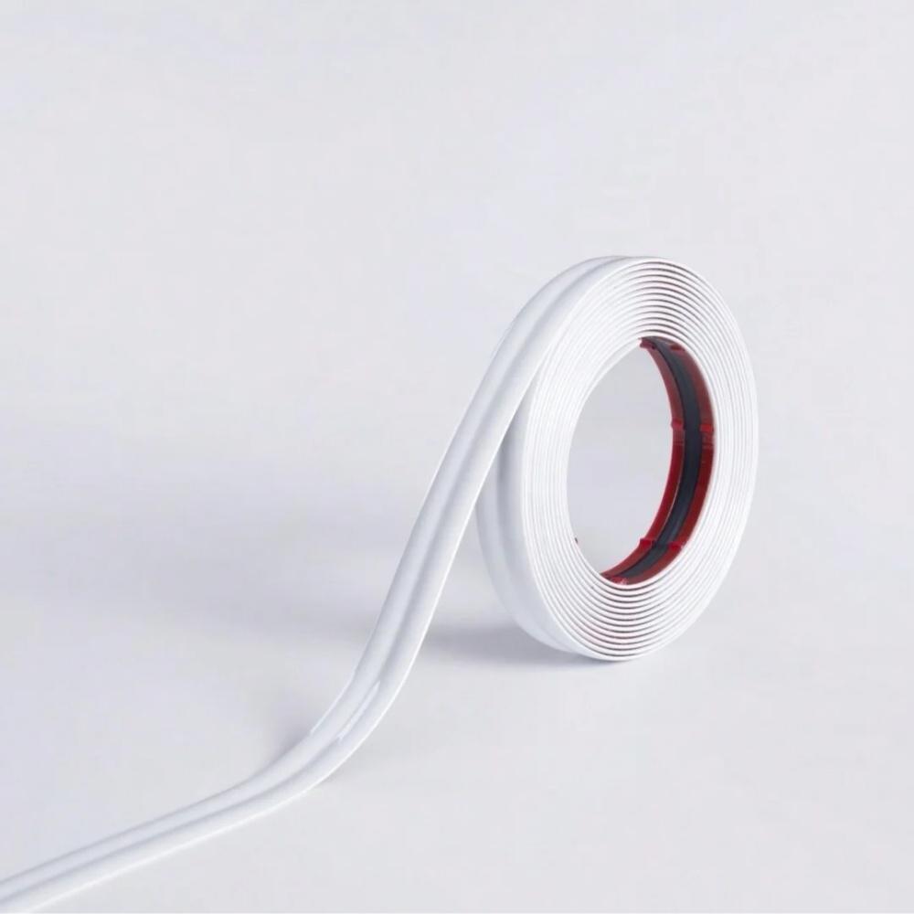 1pc 118.11inX0.79in Gold Wall Furniture Corner Molding Trim Sticker Self Adhesive Decor TapeTable Edge Guard Protection Strip