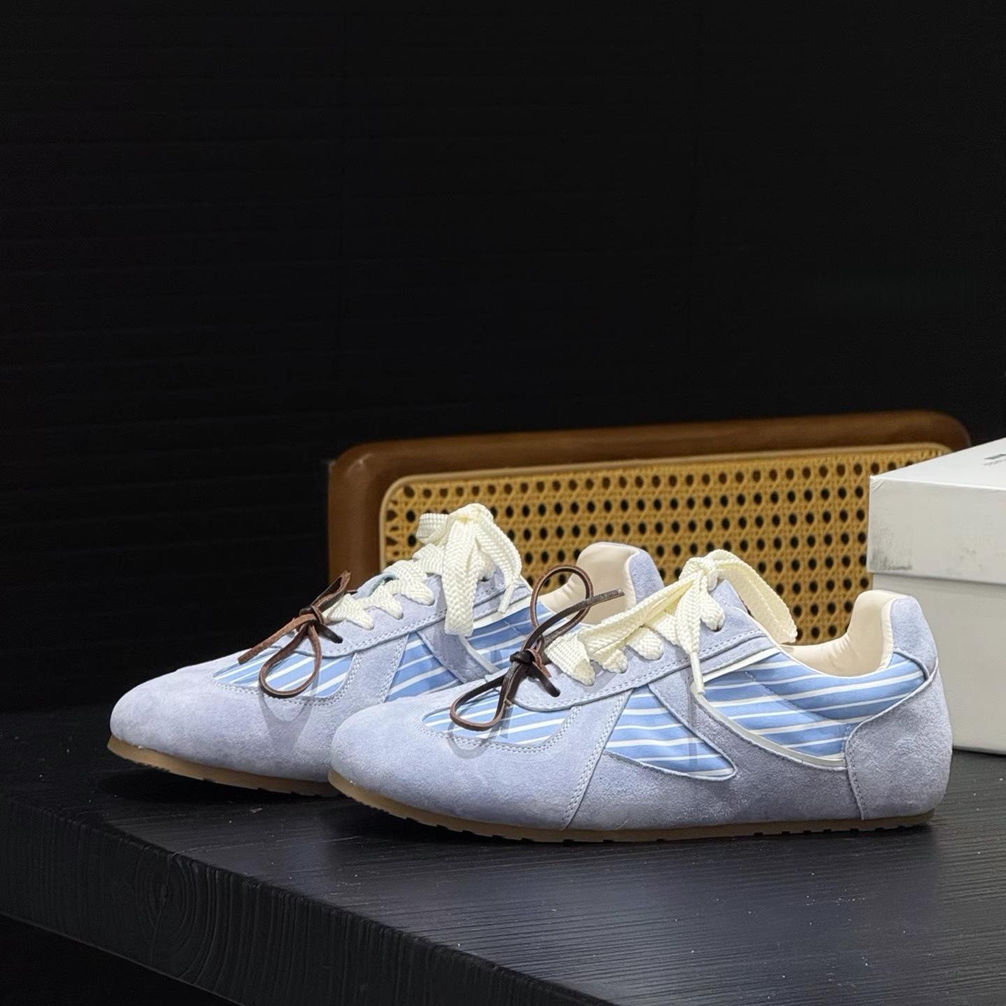 

Ruoji striped German training shoes women s ins tide 2025 summer new retro lazy high-end casual sports shoes women 40