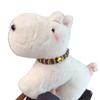Cartoon Dog Plush Cushion With Embroidered Animal Design For Home Decor And Office Back Support