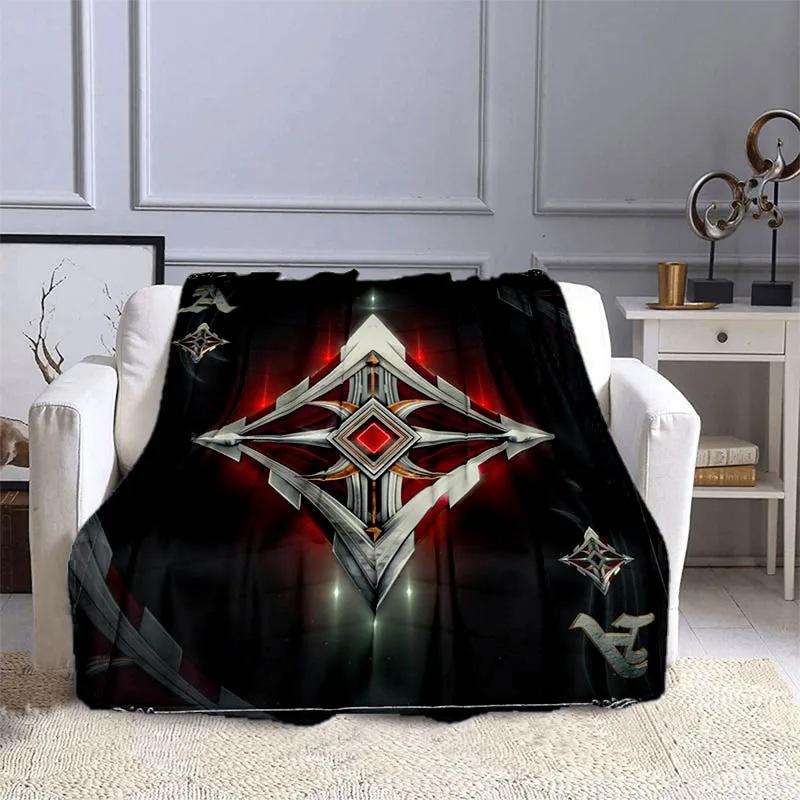 Playing card printing flannel blanket thermal blanket soft and comfortable home blanket universal in all seasons