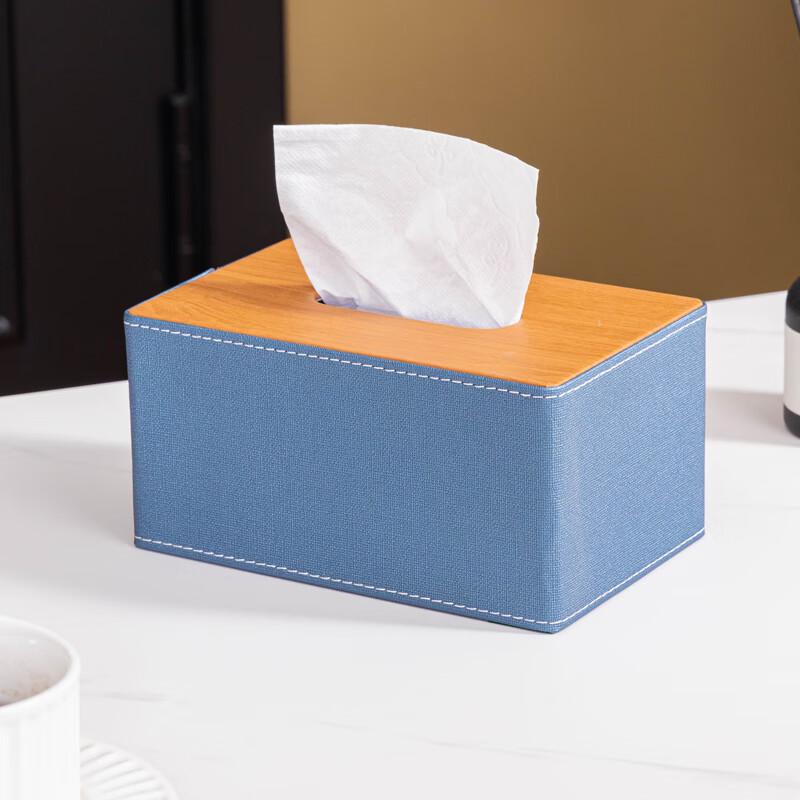 Mo Shen Leather-Look Tissue Box