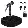 GENGKHOME Watering Hose with PVC 3x Stretchy Latex Inner 7 Faucet Car Easy Abrasion Resistant Connectors, Lining, Patterns, Multi-Function Fittings,