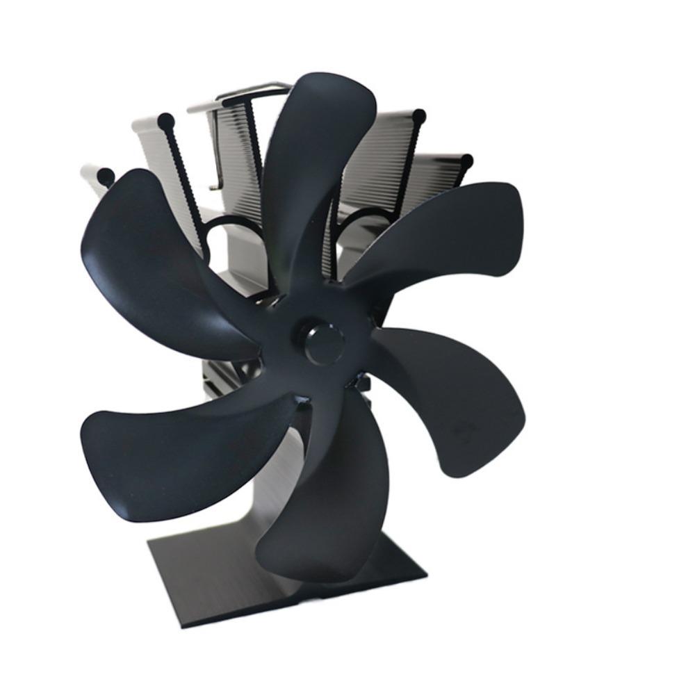 Eco Friendly 6-Blade Fireplace Fan Circulation High-temperature Stove Fan Heat Distribution Decoration Log Wood Burner Home
