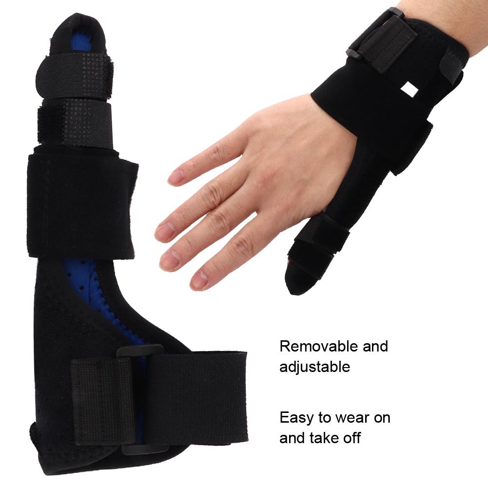 Andningsbar Elastisk Justerbar Fingerskena Stöd Fixering Frakturskydd för Varje FingerS