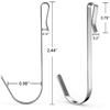 KINCMAX Stainless Steel Heavy Duty S Hooks for Bathroom Showers Organizer Hanging - Bathroom Shower Organizer Adhesive Replacement - Rust Proof