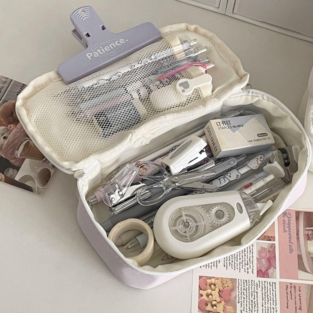 Tragbares Schüleretui Große Stifttasche Hochwertige Kosmetiktasche zur Aufbewahrung