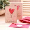 Valentine\'s Day Heart Balloon Card Delicate Appearance And Excellent Texture for Lover Girlfriend Boyfriend