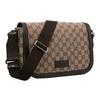 Gucci Vintage Logo Leather Canvas Messenger Bag Men Bags Ebony Dark-Brown 449172-KY9KN-9886