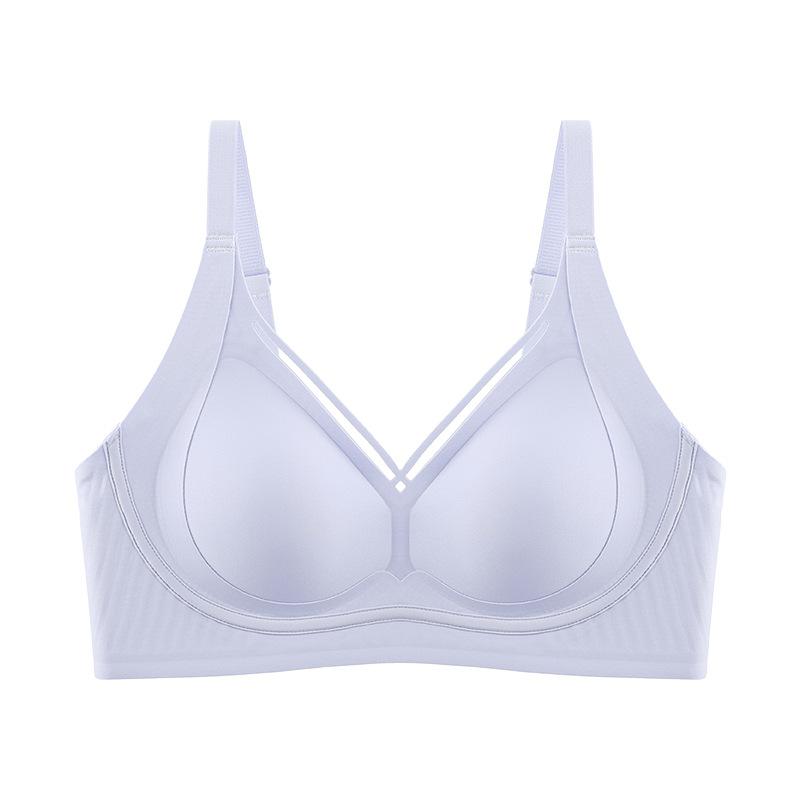 Simple and Elegant Bra with Sexy No Underwire No Scar Smooth Surface Comfortable for Women Gathering and Supporting Bra Push Up Bra