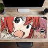 Cute Anime Red Hair Girl Mouse Pad Large Computer Office Game Table Mats XXL Rubber Anti-slip Gaming Keyboard Long HD Desk Pads
