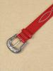 Trendy Retro Inlaid Gem Belt Female, Punk Style Personality Hottie Decorative Belt