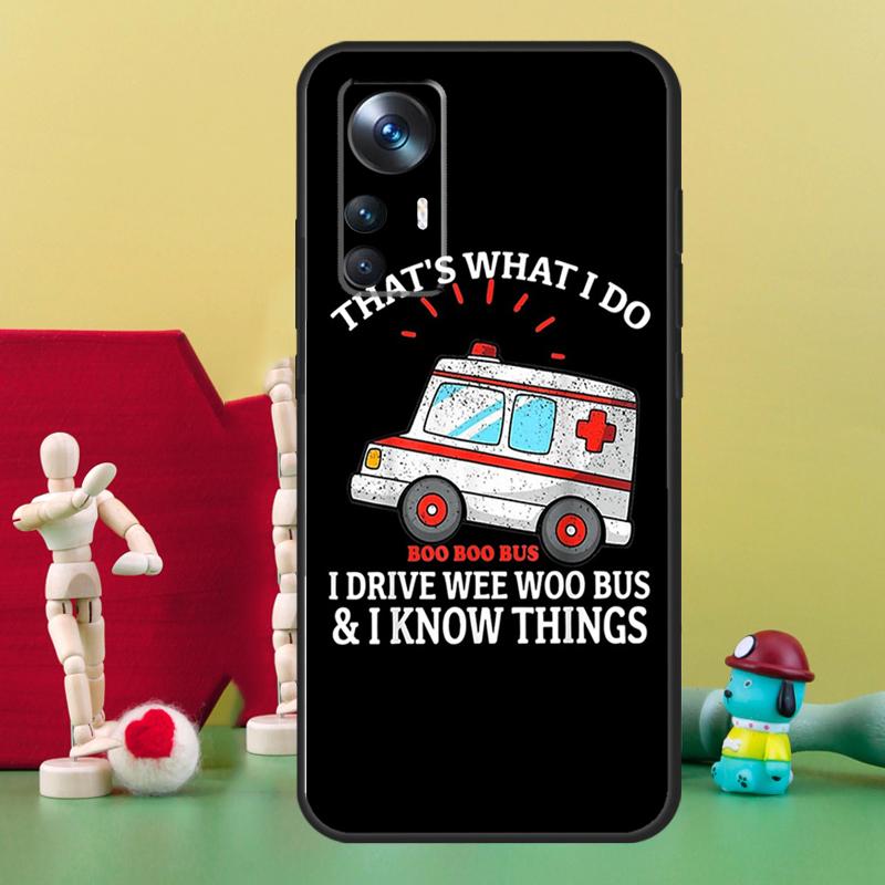 Ambulance EMS EMT Paramedic For Xiaomi 12T 11T 13 Pro 12 Lite 12X Case For POCO F5 X3 X4 X5 Pro F3 F4 GT M5 C40 Coque