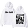 Rapper Playboi Carti I AM MUSIC Album Logo Hooded Men Fashion Gothic Hip Hop Street Sweatshirt Male Casual Fleece Comfort Hoodie