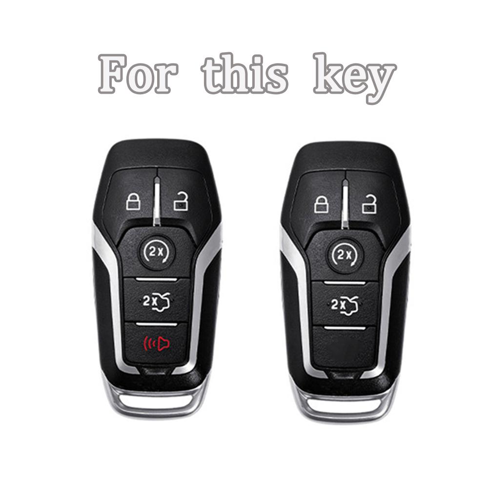 5 Buttons Tpu Car Remote Key Case Cover For Ford Fusion F-150 Edge Explorer Mustang Lincoln MKZ MKC Platinum 2016 F150 Lariat