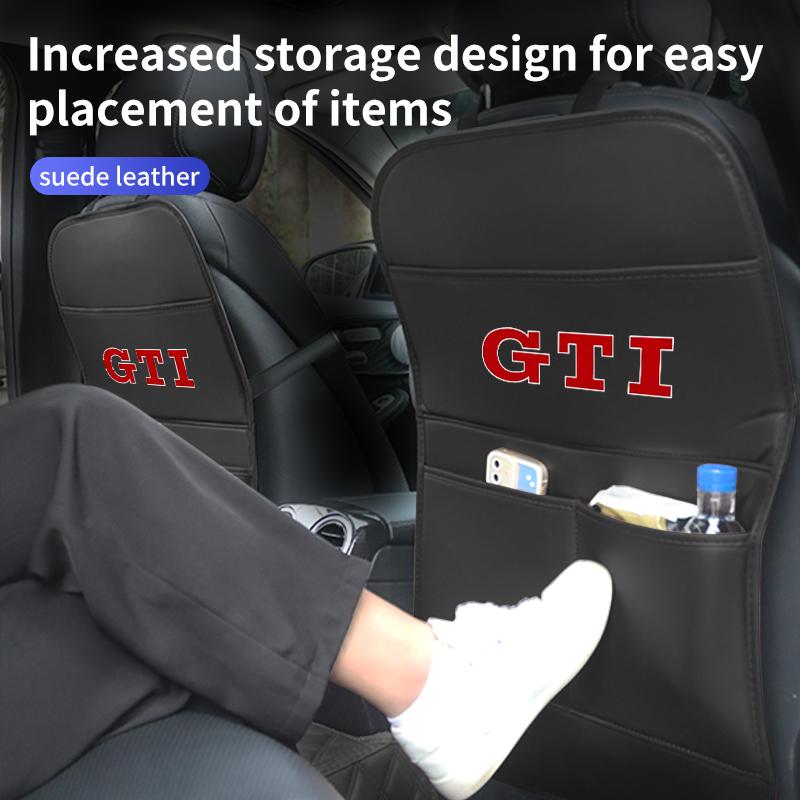 PIG1 Car Seat Anti Kick Protective Mat Leather Full Cover Storage Bag For Volkswagen VW Tiguan CC Jetta Polo Golf Passat Scirocco