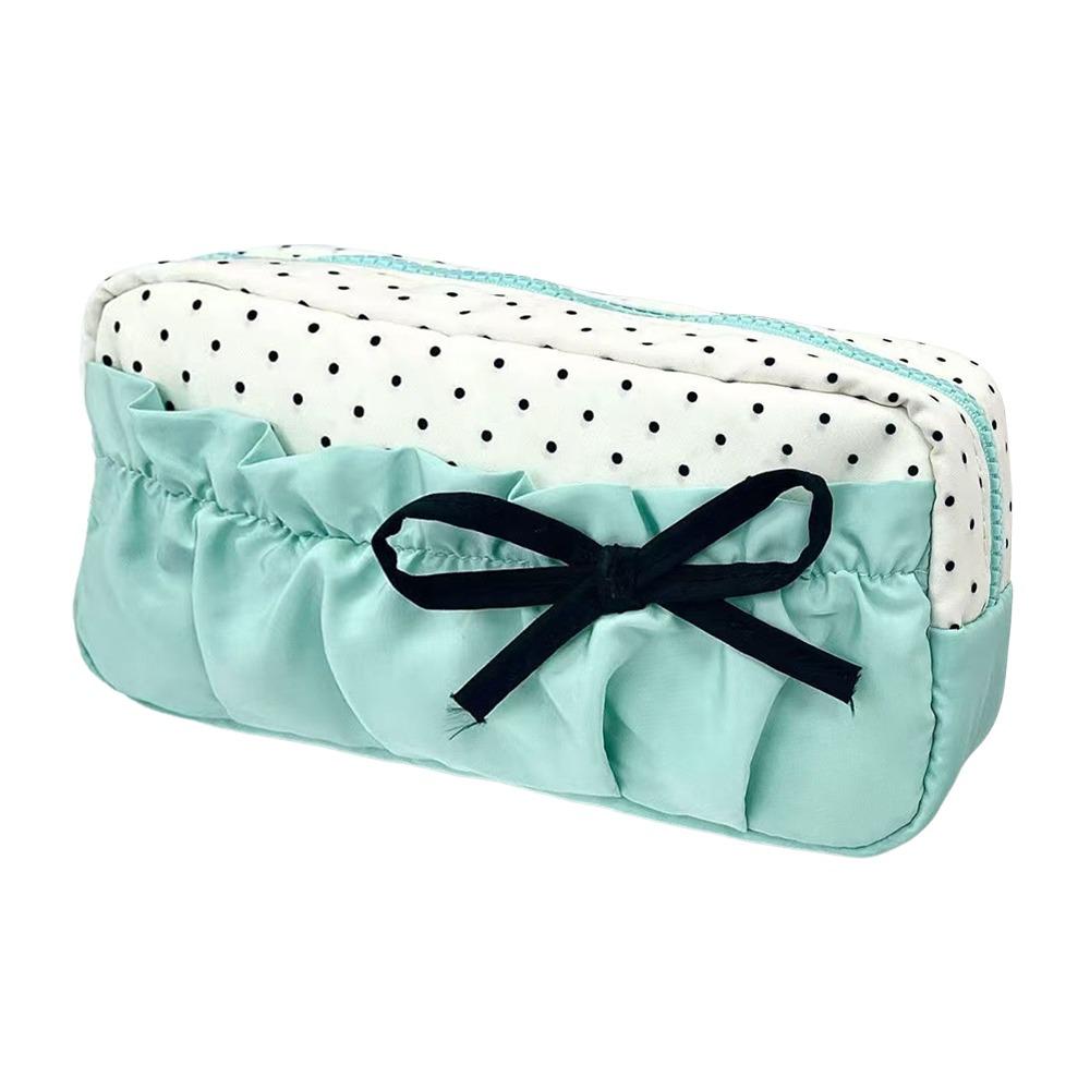 

Bowknot Design Pen Bag Large Capacity Stationery Organizer Cartoon Pencil Case School Office