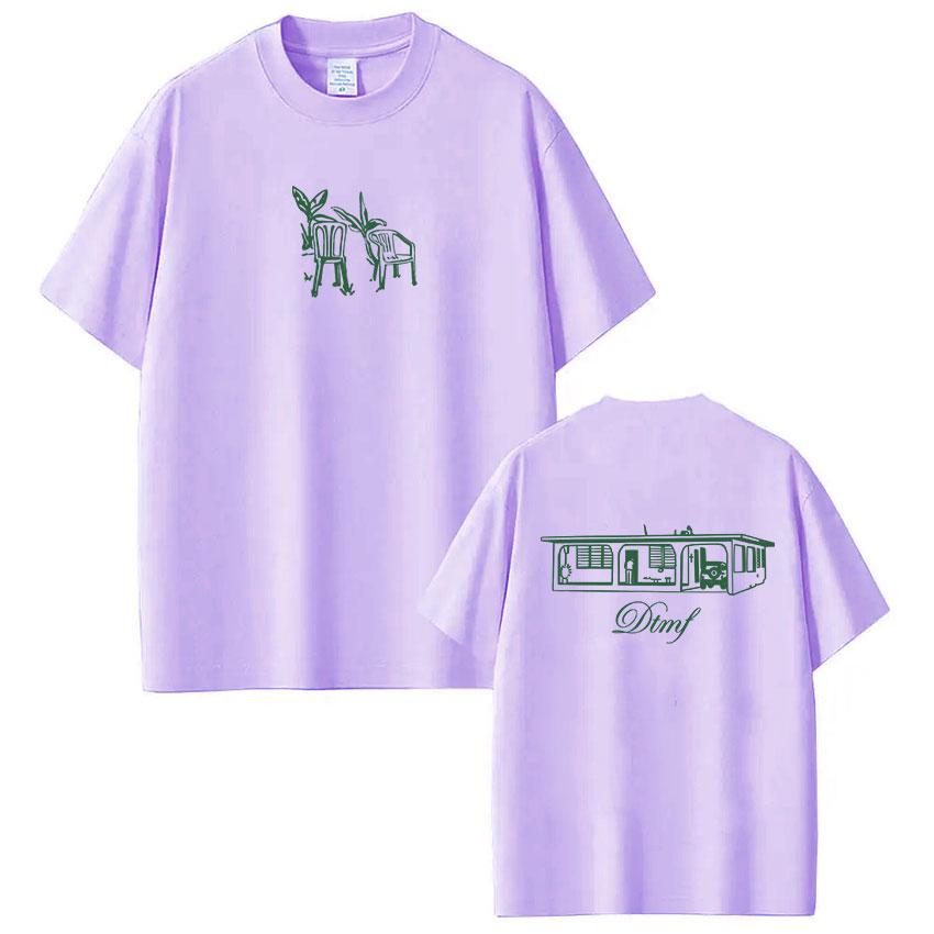 Rapper Bad Bunny Debi Tirar Mas Fotos DTMF T Shirts Unisex's Women Clothing Fashion Vintage Hip Hop Cotton T-shirts Tops Streetwear