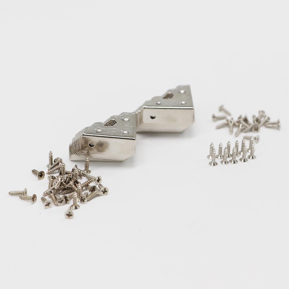 Wooden Case Decorative Metal Crafts Corner Foot Corner Brackets Corner Protector for Furniture