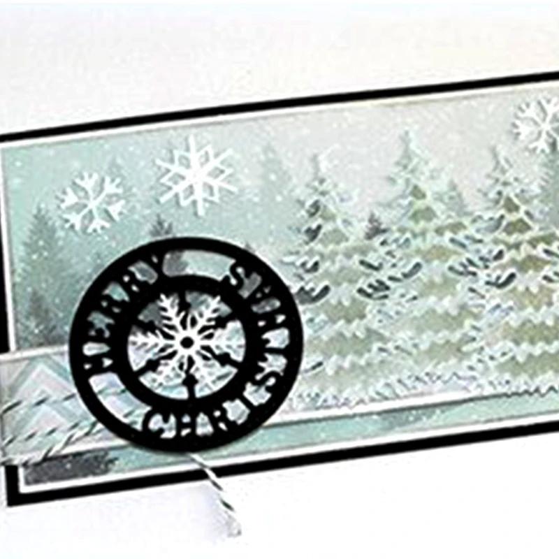 Winter Snowflakes Metal Cutting Dies Stencil DIY Scrapbooking Album Paper Card Q1FD