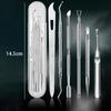 Stainless Steel Pedicure Knife Set: Dual-Headed Nail Pick with Razor, Foot File & Exfoliating Tool