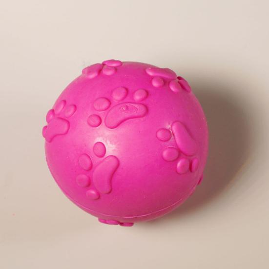 Squeaky Dog Ball Raised Texture Dog Chew Toy Dogs Teeth Cleaning Toy Relieves Boredom And Anxiety for Puppy Teething Fetch Game