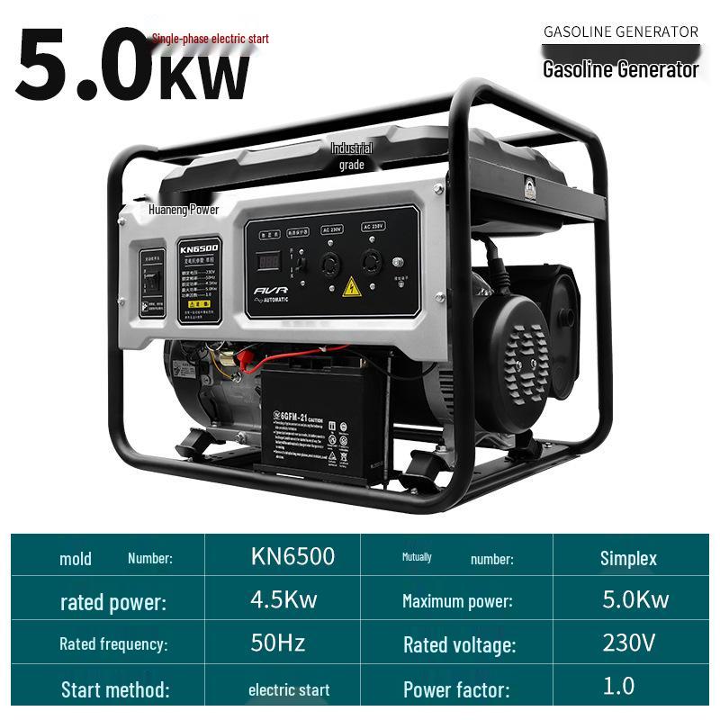 Compact Outdoor Gasoline Generator Set: 3kW To 10kW Options