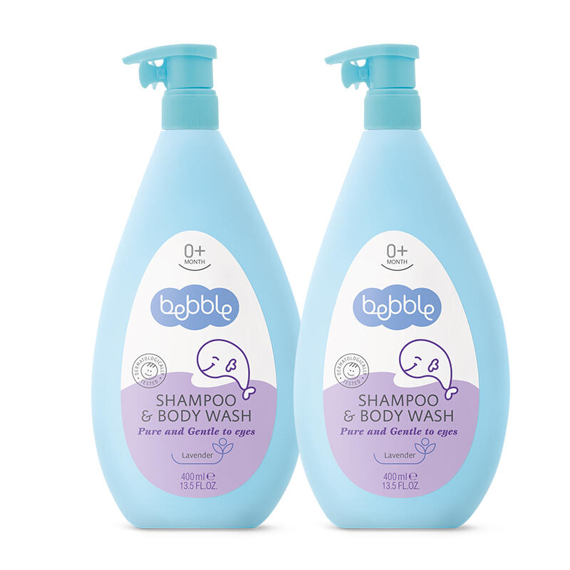 [1+1] BEBBLE Newborn Shampoo & Shower Gel 400ml (Lavender) Lavender 1+1